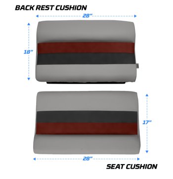 27" Replacement Deluxe Pontoon Seat Cushion