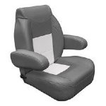 Show product details for High Back Reclining Pontoon Boat Seat