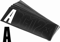 3" Lettering Kit-Shaded White/Black