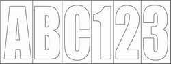 3" Lettering Kit-White Block