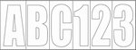3" Lettering Kit-White Block