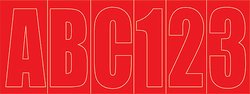 3" Lettering Kit-Red Block