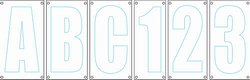 3" Lettering Kit-Solid White