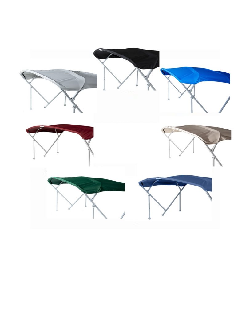 Sunbrella Pontoon Bimini Top Complete Kit - 8' x 10'