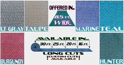 8-1/2' Wide x 16' Long Berber Marine Carpet