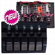 12 Volt Wave Rocker Switch Panel  