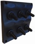 Splashproof Marine Switch Panel - 6 Way 