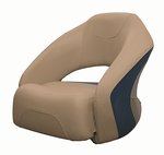 Pontoon Bucket Seat with Flip Up Bolster