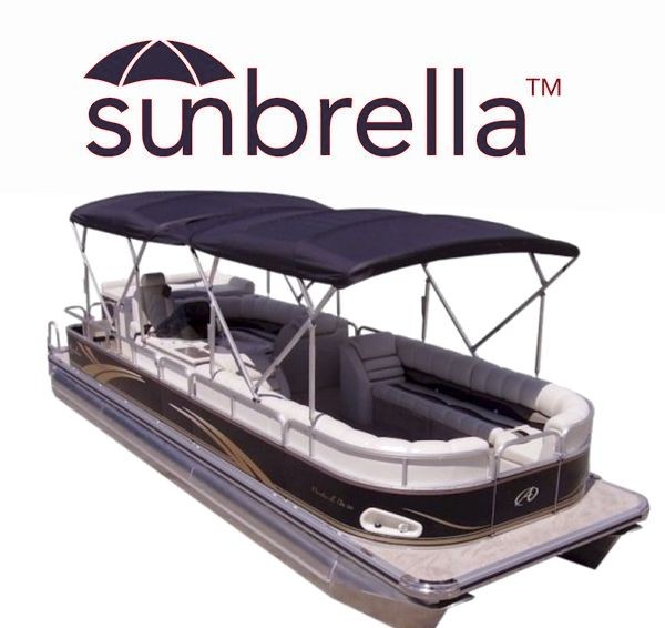 Pontoon Boat Bimini Twin Top Sunbrella Complete Kit