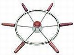 Schmitt 6 Spoke Helmsmen Steering Wheel