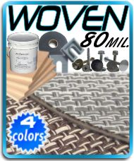 (16ft) 80 Mil Woven Viny Floor Decking Kit