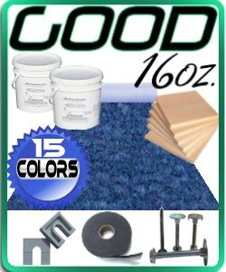 16oz Boat Carpet Decking Kit (8.5' W x 16' L)