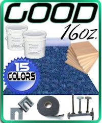 16oz Boat Carpet Decking Kit (8.5' W x 16' L)