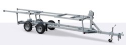 18' Crank Up Tandem Axle Pontoon Trailer