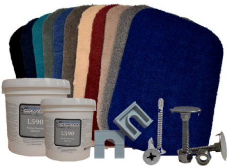 20oz Pontoon Carpet Kit (8.5' W x 25' L)