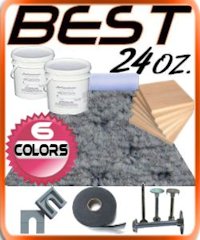24oz Pontoon Carpet Decking Kit (8.5' W x 30' L)