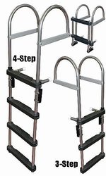 3 or 4 Step Pontoon Transom Boarding Ladder