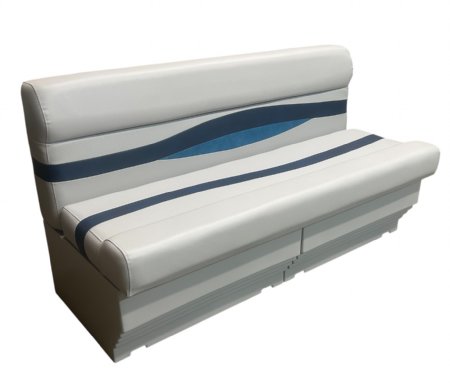 horizon pontoon boat seats are very comfortable with a white base color