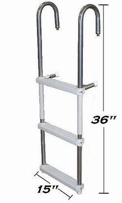 3 or 4 Step Pontoon Swim Ladder