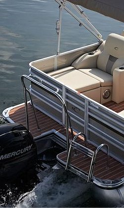 4 Step Stern Entry Pontoon Boat Ladder