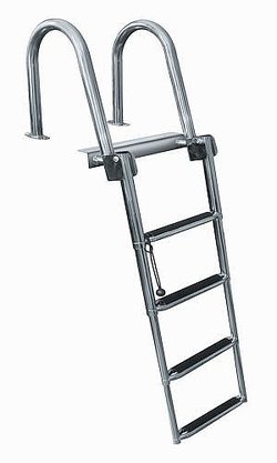 4 Step Stern Entry Pontoon Boat Ladder