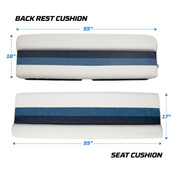 55" Deluxe Pontoon Boat Replacement Cushion  