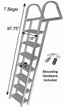 7 Step Pontoon Dock Ladder