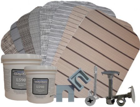 (30ft) 80 Mil Woven Vinyl Flooring Kit 