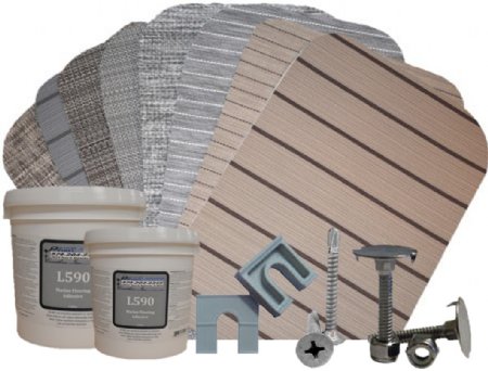 80 Mil Marideck Woven Vinyl Flooring Kit (20ft)