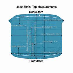 Heavy Duty Pontoon Bimini Top Kit (8' x 10' x 1-1/4")