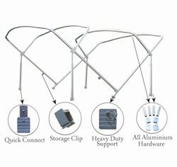 Heavy duty pontoon bimini top 8'6 x 10 with 1-1/4 inch frame