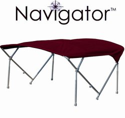 Heavy duty pontoon bimini top 8'6 x 10 with 1-1/4 inch frame