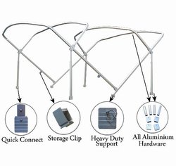 Heavy Duty Pontoon Bimini Top Kit (8' 6"x10'x1-1/4")
