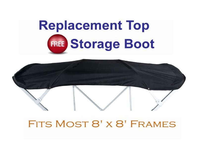 8'x8' Replacement Top and Boot- IN STOCK, READY TO SHIP