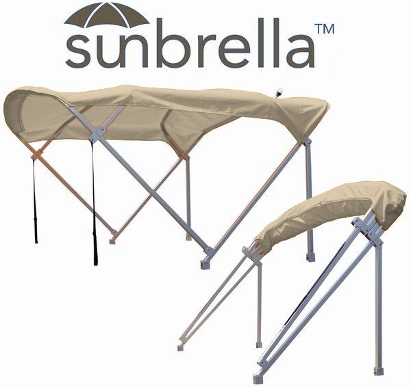 Pontoon Boat Bimini Top Kit 8 6 X 8 X 1 1 4 Sunbrella