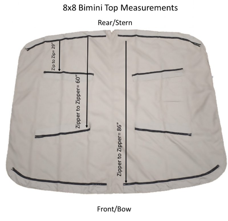 8'x8' Replacement Top and Boot- IN STOCK, READY TO SHIP