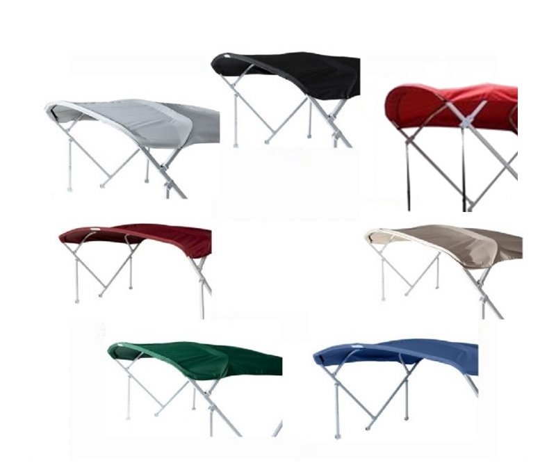 Heavy duty pontoon bimini top 8'6 x 10 with 1-1/4 inch frame