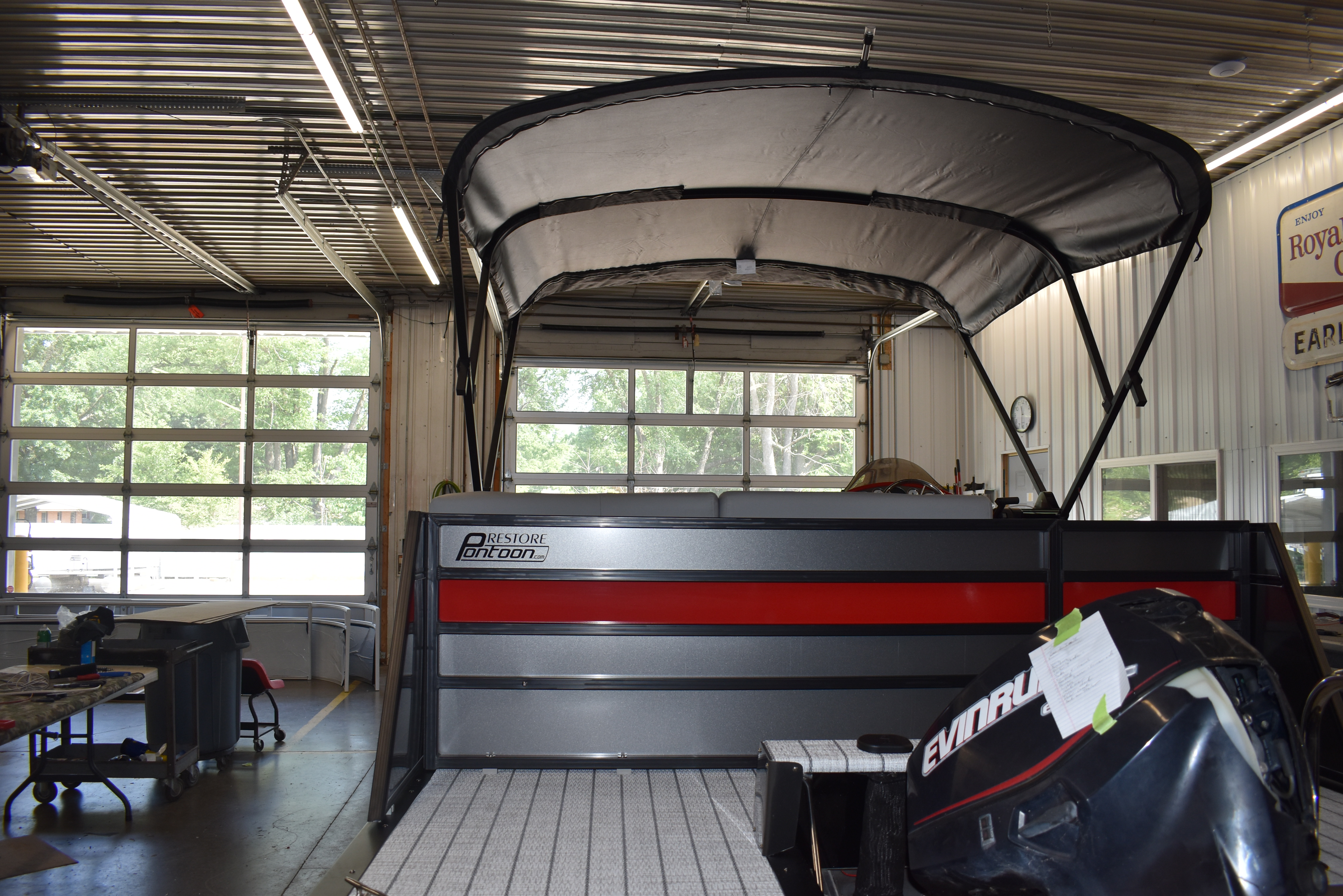 Pontoon Bimini Installation