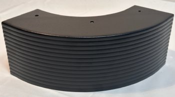 Black Large Radius Pontoon Corner Cap