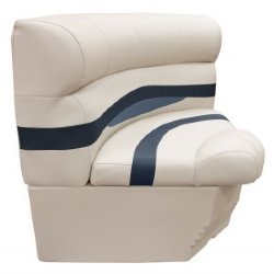 28" Bow Radius Pontoon Corner Seat- Platinum/Cobalt/Navy