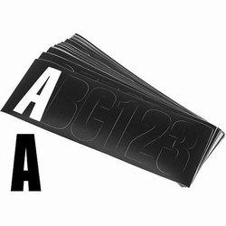 Boat Lettering Kit-Shaded 3" White/Black