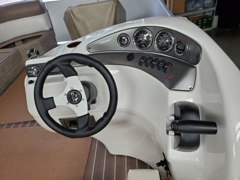 Boat Steering Wheel Black with Brushed Aluminum