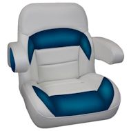 Custom Captains Low Back Recliner Boat Seat with Flip Up Arms
