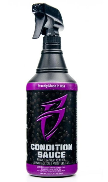 Bling Sauce Condition Sauce – Powerful UV Protection and Surface Restoration for Vinyl, Leather, and Rubber