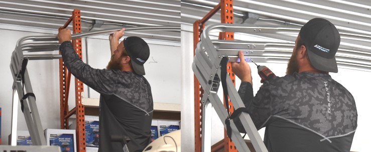 boat bimini installation