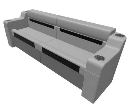  DLX Pontoon - Rear Couch Package 3 (88")
