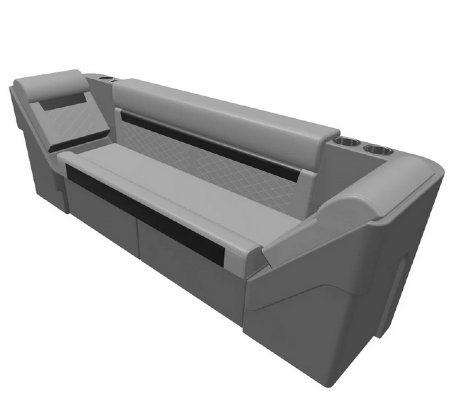 DLX  Pontoon - Rear Couch Package 1 (89")