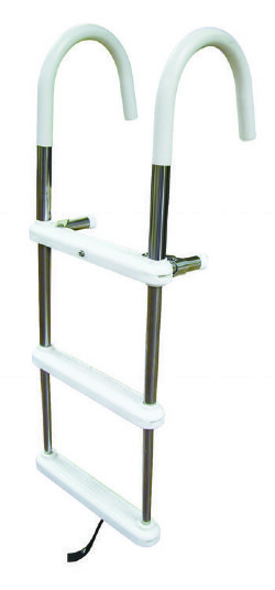 4-Step Telescoping Gunwale Hook Boat Ladder