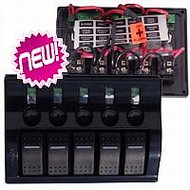 12 Volt Wave Rocker Switch Panel 