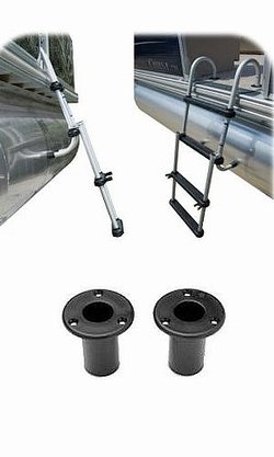 Pontoon Boat Ladder  - 4 Step Folding